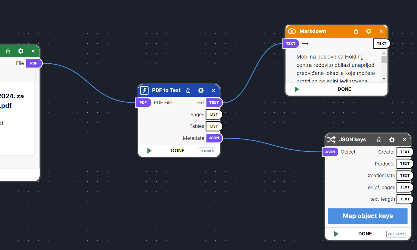LumiFlows workflow automation software screenshot